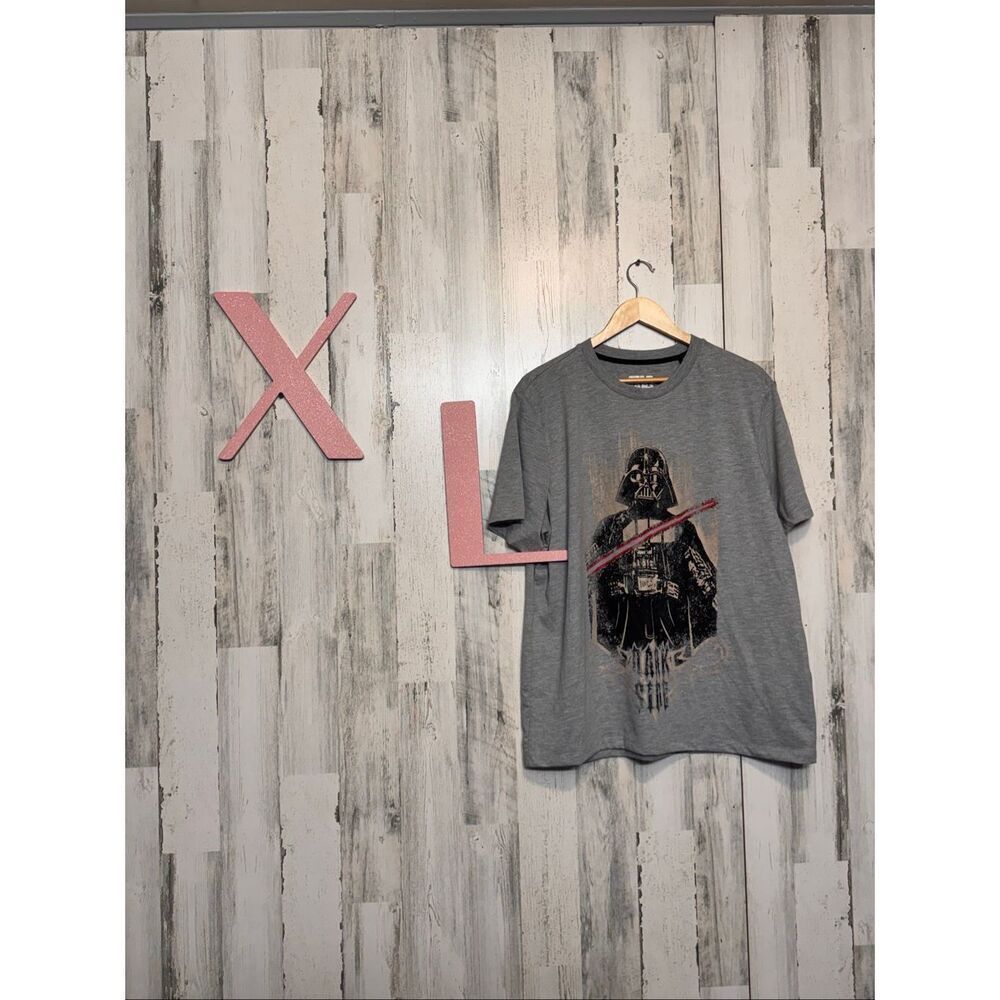 Star Wars Darth Vader Graphic T-Shirt Gray Men’s XL – Primark – Movie Tee